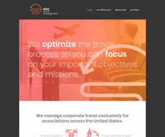 Atcmeetings.com(ATC Travel Management) Screenshot