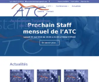 ATC.org.tn(Association Tunisienne de Chirurgie) Screenshot