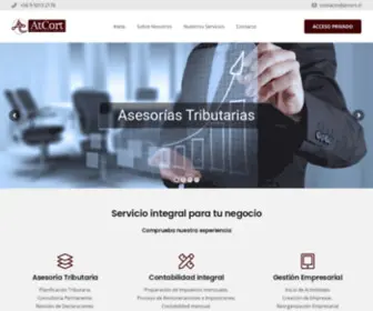 Atcort.cl(Atcort, Servicio integral para tu negocio) Screenshot