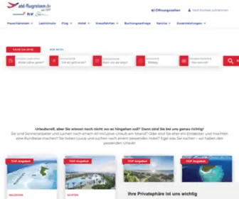 ATD-Flugreisen.de(Willkommen auf) Screenshot