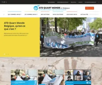 ATD-Quartmonde.be(ATD Quart Monde) Screenshot