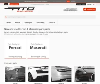 ATD-Sportscars.com(Ersatzteile für Ferrari) Screenshot