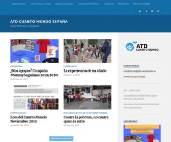 Atdcuartomundo.es(ATD Cuarto Mundo España) Screenshot