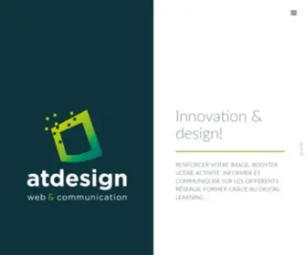 Atdesign.be(Agence Web & Communication Création graphique Site internet E) Screenshot