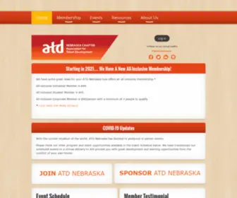 Atdnebraska.org(ATD Nebraska Chapter) Screenshot