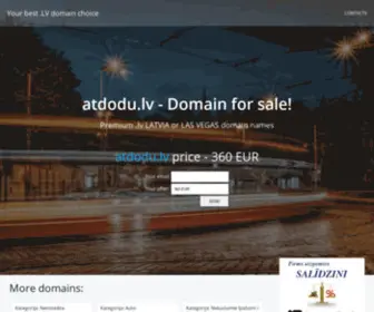 Atdodu.lv(Premium .lv LATVIA or LAS VEGAS domain names) Screenshot