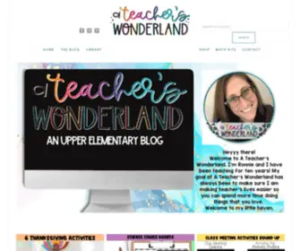 Ateacherswonderland.com(A Teacher's Wonderland) Screenshot