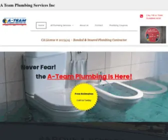 Ateamplumbingsquad.com(Full Service Plumbing A) Screenshot