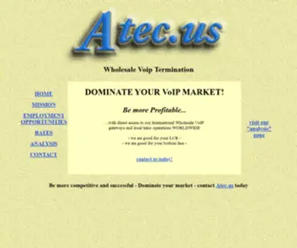 Atec.us(Wholesale VoIP) Screenshot