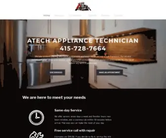 Atechappliancetechnician.com(ATech Appliance Technician) Screenshot