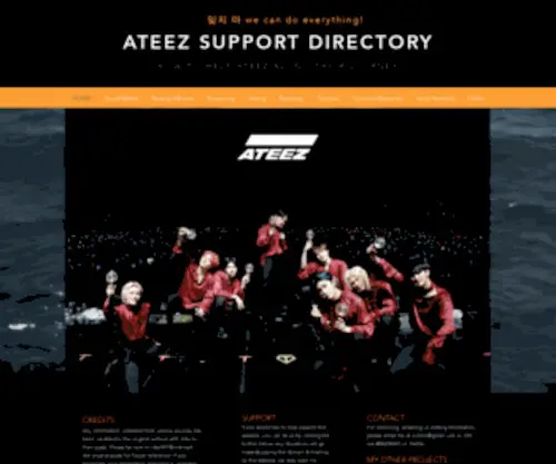 Ateezsupportdirectory.com(Want to help Kpop group ATEEZ (에이티즈)) Screenshot