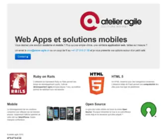 Atelier-Agile.ch(Atelier agile) Screenshot