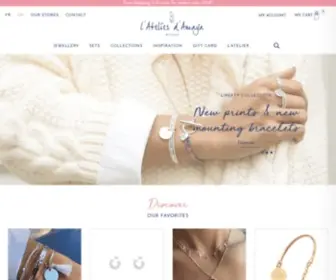 Atelier-Amaya.com(Bijoux personnalisés à graver en Argent 925 et Plaqué or) Screenshot