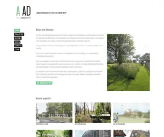 Atelier-Arnederuyter.be(Landschapsarchitectuur en tuinontwerp) Screenshot