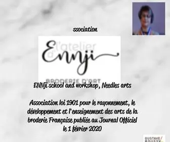 Atelier-Ennji.com(Ennji embroidery art school) Screenshot