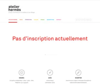 Atelier-Hermes.ch(Atelier Hermes) Screenshot