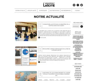 Atelier-Laicite.fr(Atelier Laïcité) Screenshot