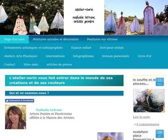 Atelier-Sorin.com(Les réalisations artistiques de l'atelier) Screenshot