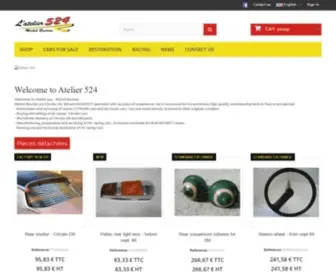 Atelier524.com(Achat et vente de pièces détachées de citroen DS) Screenshot