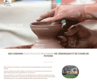 Ateliercheminsdelaceramique.com(Atelier de céramique à Paris) Screenshot