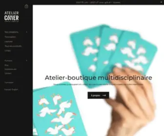 Ateliercotier.com(Atelier Côtier) Screenshot