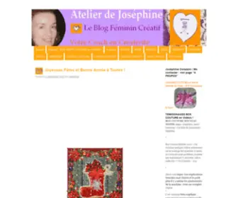 Atelierdejosephine.fr(Le blog Atelier de Joséphine) Screenshot