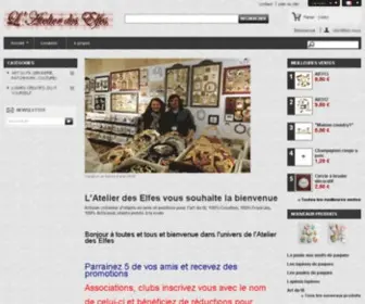 Atelierdeselfes.fr(Page d'Accueil) Screenshot