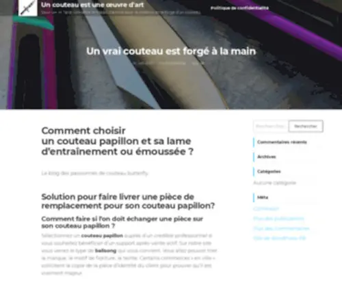 Atelierducouteau.com(Atelierducouteau) Screenshot