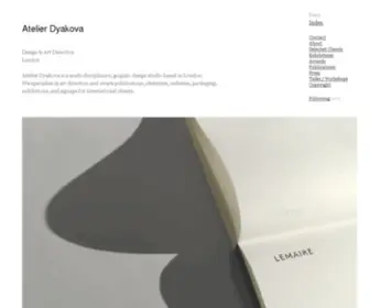 Atelierdyakova.com(Atelier dyakova) Screenshot