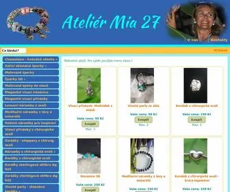 Ateliermia27.cz(Ateliér Mia 27) Screenshot