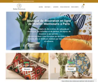 Ateliermontsouris.fr(Boutique de décoration et d'accessoire de mode) Screenshot