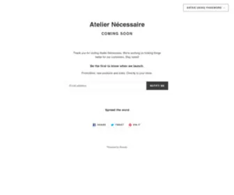 Ateliernecessaire.com(Atelier Nécessaire) Screenshot