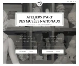 Ateliersartmuseesnationaux.fr(Les Ateliers d’Art des Musées nationaux) Screenshot