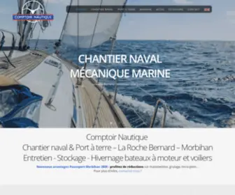 Ateliersnavalsdelacouronne.fr(Chantier naval en Vilaine Port La Roche Bernard Morbihan) Screenshot