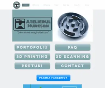 Atelierulmuresan.ro(3D Printing) Screenshot