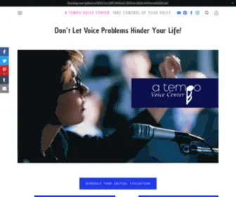 Atempovoicecenter.com(A tempo Voice Center) Screenshot