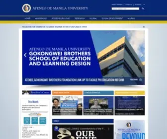 Ateneo.edu(Ateneo de Manila University) Screenshot