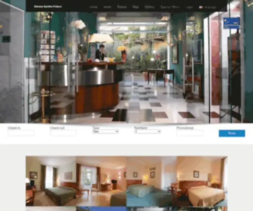 Ateneorome.com(Hotel Ateneo Garden Palace in Rome) Screenshot