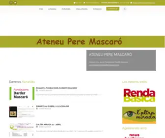 Ateneuperemascaro.org(Ateneu Pere Mascaró) Screenshot