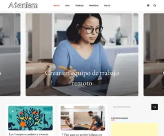Ateniam.com(Bienvenido a Ateniam) Screenshot