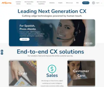 Atento.com(Empowering Companies through Consulting Cx) Screenshot