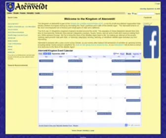 Atenveldt.org(Kingdom of Atenveldt) Screenshot
