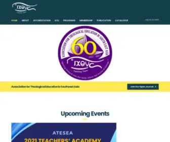 Atesea.net(Association for Theological Education in South East Asia) Screenshot