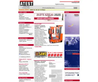 Atest.com.pl(ATEST Ochrona Pracy ATEST to miesiÄcznik dla zainteresowanych sprawami bhp) Screenshot