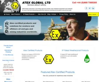 Atexglobal.com(Atex Certified Products for ATEX Zones) Screenshot