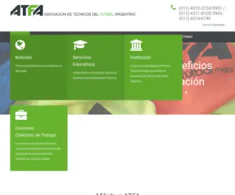 Atfa.com.ar(Asociación de Técnicos del Fútbol Argentino) Screenshot