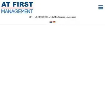 Atfirstmanagement.com(Zonder gedoe) Screenshot