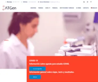 Atgen.com.uy(Biotech Innovation) Screenshot