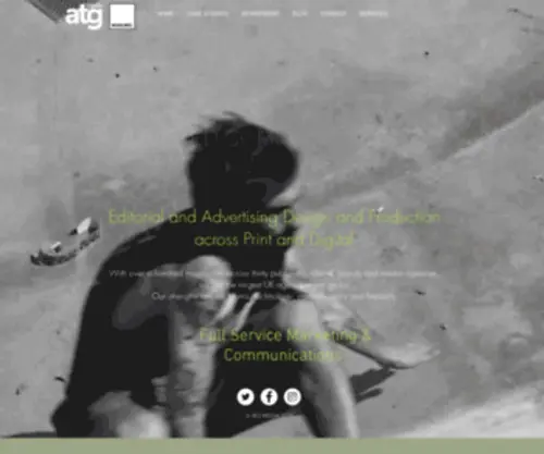 Atgraphicsuk.com(Magazine Design and Production) Screenshot