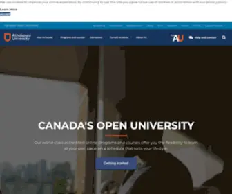 Athabascau.ca(Athabasca University) Screenshot